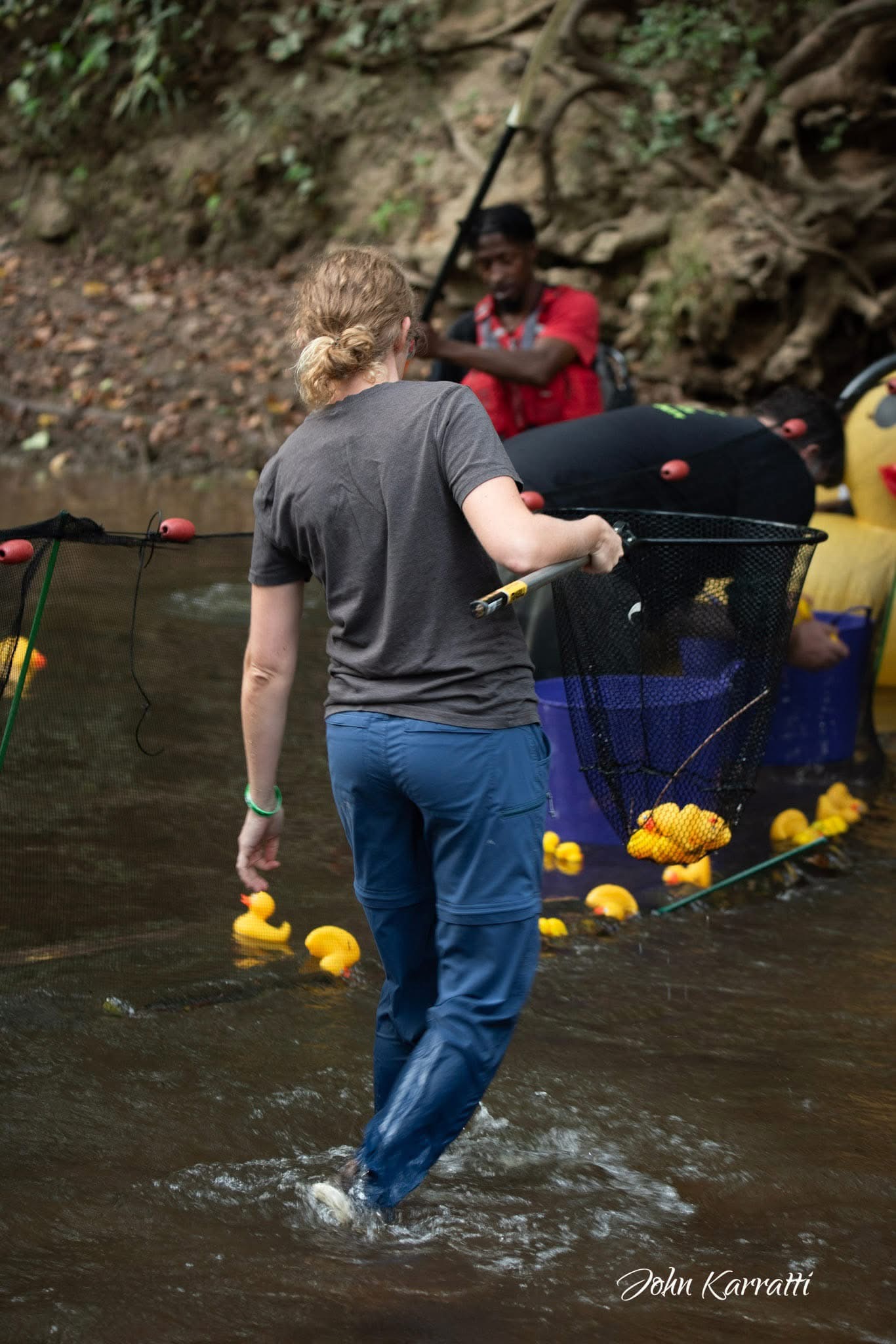 PSR staff getting the ducks ready for the derby!